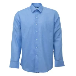 Outlet Chemise unie regular fit coton aspect lin Homme Homme Chemise