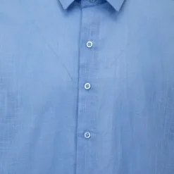 Outlet Chemise unie regular fit coton aspect lin Homme Homme Chemise