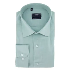 Best Chemise unie regular fit coton aspect lin Homme Homme Chemise