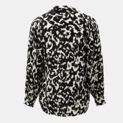 Online Chemisier black imprimé carily Femme Femme Haut, Chemise