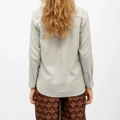 Sale Chemisier gris chiné carli manches longues Femme Femme Haut, Chemise