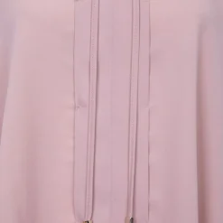 New Chemisier rose pastel leger asymétrique col V Femme Femme Haut, Chemise