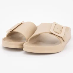 Online Claquette plastique avec boucle Femme Femme Tongs, Mules