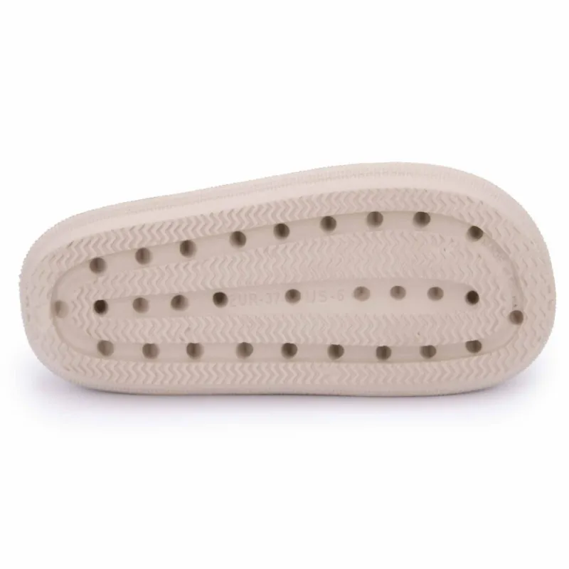 Discount Claquette uni bout rond Femme Femme Tongs, Mules