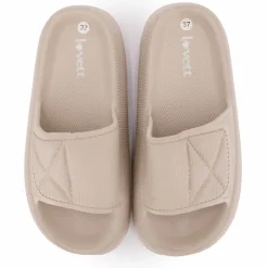 Discount Claquette uni bout rond Femme Femme Tongs, Mules