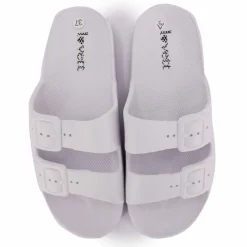 Discount Claquette uni caoutchouc Femme Femme Tongs, Mules