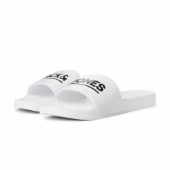 Claquette/mules uni avec logo Homme Homme Tongs, Mules, Sandales