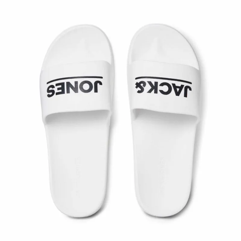 Claquette/mules uni avec logo Homme Homme Tongs, Mules, Sandales