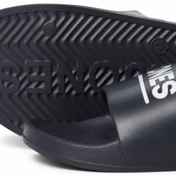 Outlet Claquette/mules uni avec logo Homme Homme Tongs, Mules, Sandales