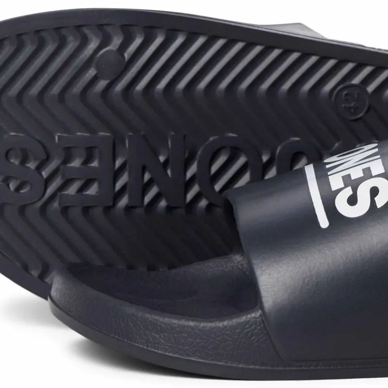 Outlet Claquette/mules uni avec logo Homme Homme Tongs, Mules, Sandales