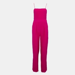 New Combi-pantalon à nouer fuchsia Lisel dos nu Femme Femme Combinaison