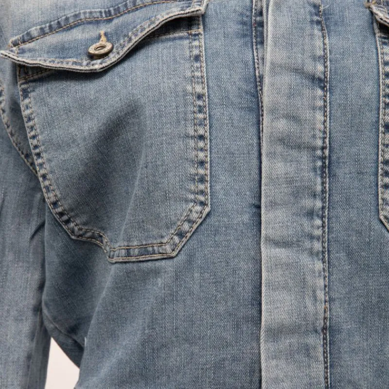 New Combipantalon jean denim délavé Femme Femme Combinaison