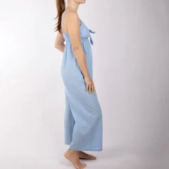 Sale Combipantalon stellia bleu ciel avec noeud Femme Femme Combinaison