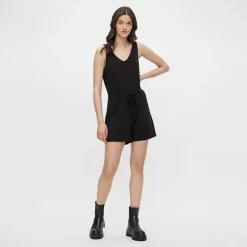 Discount Combishort col v sans manche pcneora Femme Femme Combinaison