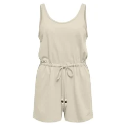 Hot Combishort sans manches avec perles uni Femme Femme Combinaison