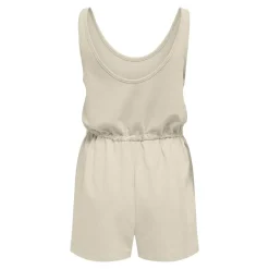 Hot Combishort sans manches avec perles uni Femme Femme Combinaison