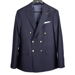 Sale Costume 2pcs blt026 navy Homme Homme Veste, Doudoune, Manteau|Pantalon