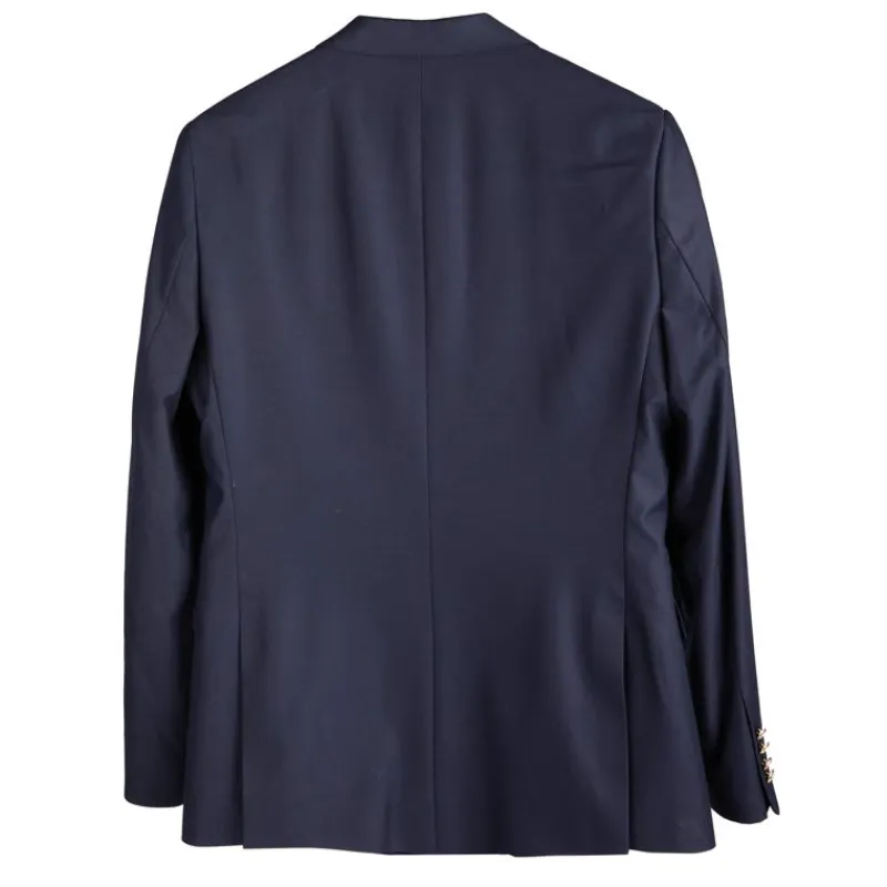 Sale Costume 2pcs blt026 navy Homme Homme Veste, Doudoune, Manteau|Pantalon