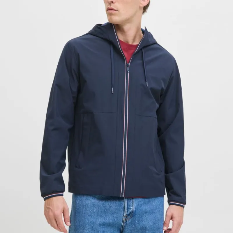 Discount Coupe-vent Brook avec zip à capuche Homme Homme Veste, Doudoune, Manteau