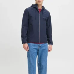 Discount Coupe-vent Brook avec zip à capuche Homme Homme Veste, Doudoune, Manteau