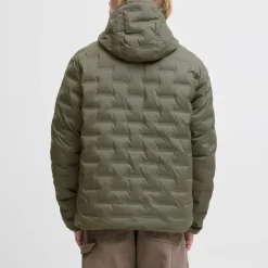 Online Coupe-vent texturé Haston avec capuche couleur olive Homme Homme Veste, Doudoune, Manteau