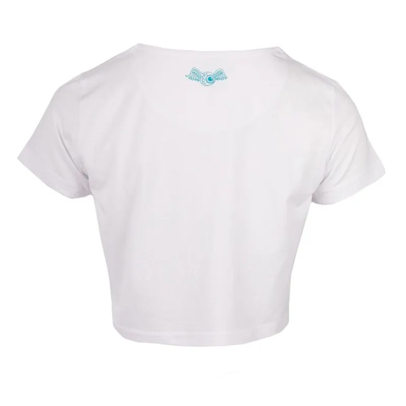 New Crop top logo poitrine Femme Femme Haut, Chemise