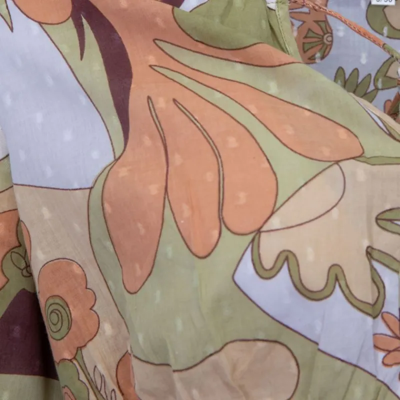 Crop top fleuri manches longues bahia Femme Femme Haut, Chemise