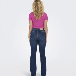 Outlet Crop top manches courtes uni Femme Femme Haut, Chemise