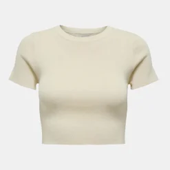 Crop top moulant manches courtes Femme Femme Tee Shirt|Haut, Chemise