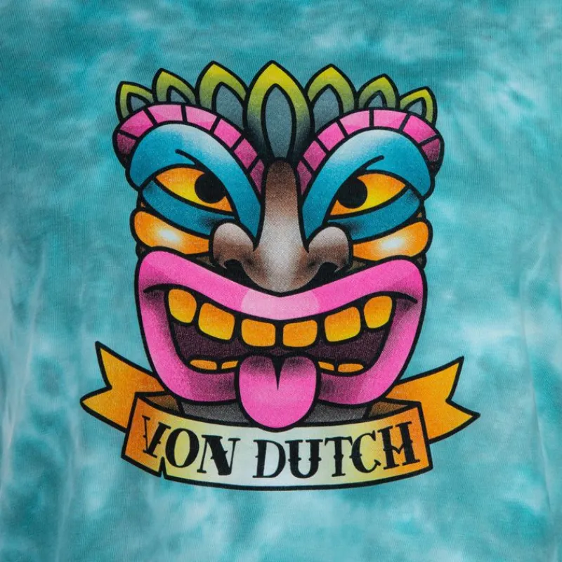 Best Crop top tie&dye imprimé Femme Femme Haut, Chemise