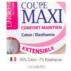 Sale Culotte coupe maxi taille haute Femme Femme Lingerie