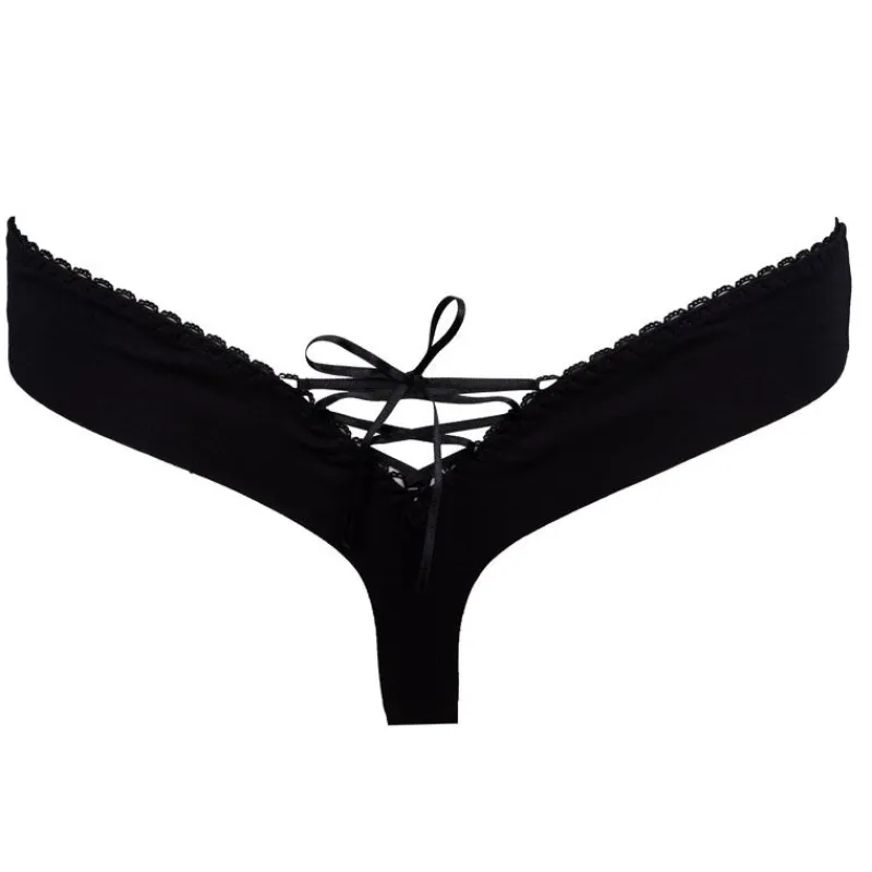 Discount Culotte string avec ruban satiné Femme Femme Lingerie