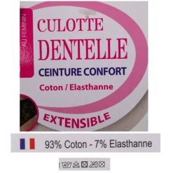 Culotte taille haute dentelle Femme Femme Lingerie