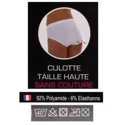 Online Culotte taille haute sans couture élastique large Femme Femme Lingerie