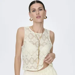 Best Débardeur à dentelle eva col rond regular Femme Femme Haut, Chemise