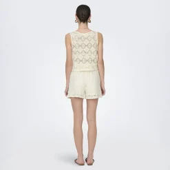 Best Débardeur à dentelle eva col rond regular Femme Femme Haut, Chemise