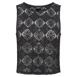 Hot Débardeur à dentelle eva col rond regular Femme Femme Haut, Chemise