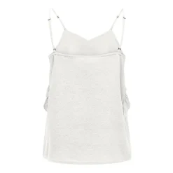 Sale Débardeur à volants avec bretelles ajustables Femme Femme Tee Shirt|Haut, Chemise