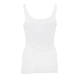 Discount Débardeur ajusté en coton col rond Femme Femme Tee Shirt|Haut, Chemise