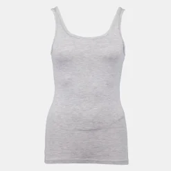 Hot Débardeur ajusté en coton col rond Femme Femme Tee Shirt|Haut, Chemise