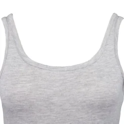 Hot Débardeur ajusté en coton col rond Femme Femme Tee Shirt|Haut, Chemise