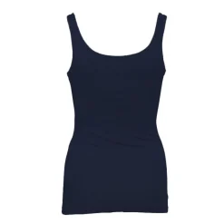 Outlet Débardeur ajusté en coton col rond Femme Femme Tee Shirt|Haut, Chemise