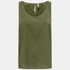 Online Débardeur basique élégant col rond Femme Femme Haut, Chemise|Tee Shirt