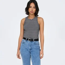 Sale Débardeur côtelé Idole basique Femme Femme Tee Shirt|Haut, Chemise