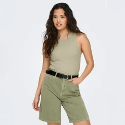 Débardeur côtelé Idole basique Femme Femme Tee Shirt|Haut, Chemise