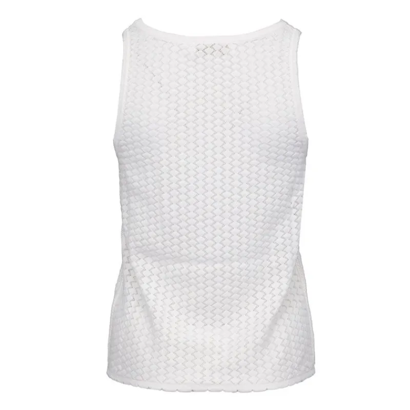 Clearance Débardeur ivoire à fines bretelles Magalie Femme Femme Tee Shirt|Haut, Chemise