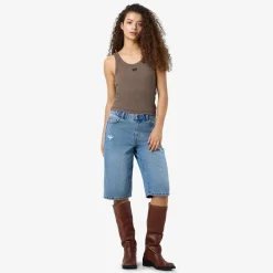 Outlet Débardeur judy col rond logo brodé Femme Femme Haut, Chemise|Tee Shirt