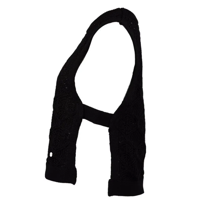 Outlet Débardeur maille brodé coton beige Miro Femme Femme Haut, Chemise|Tee Shirt