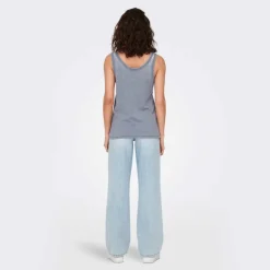 Outlet Débardeur sans manches col rond coupe droite Femme Femme Tee Shirt|Haut, Chemise