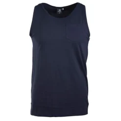 New Debardeur slub uni avec poche malabar Homme Homme Tee Shirt